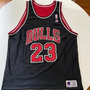 Vintage Reversible Champion Jordan 23 Bulls Jersey Size 48
